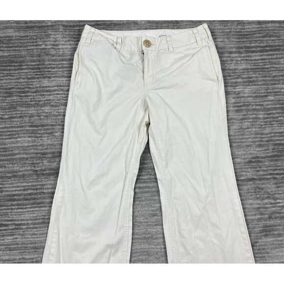 Banana‎ Republic Pants Womens 6 Ivory Bootcut 100% Cotton Casual - Picture 2 of 13